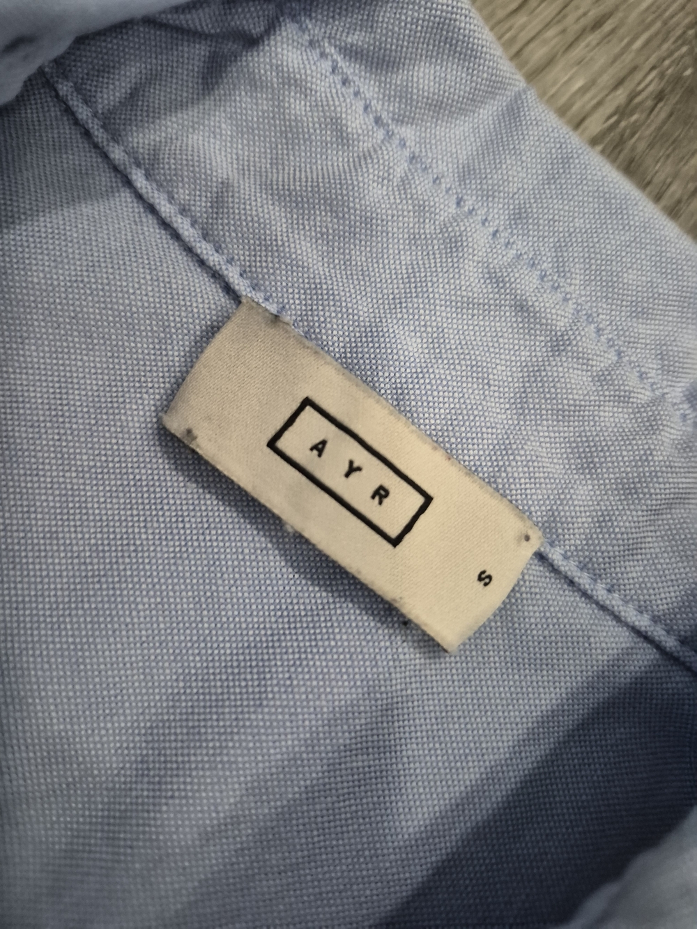 AYR Pale Blue Button-Down Shirt - Picture 3 of 8